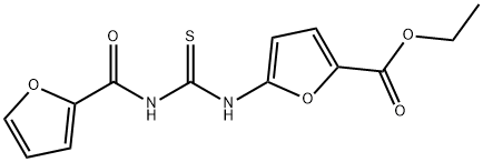 Ethyl 5-(3-(furan-2-carbonyl)thioureido)furan-2-carboxylate Structure