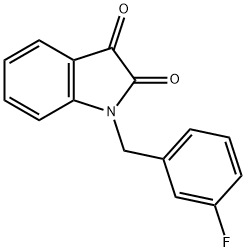 1-(3-fluorobenzyl)-1H-indole-2,3-dione Structure