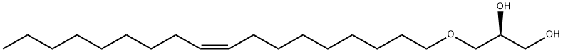(2S)-3-[(9Z)-9-Octadecen-1-yloxy]-1,2-propanediol 구조식 이미지