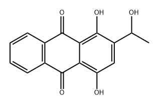 9,10-Anthracenedione, 1,4-dihydroxy-2-(1-hydroxyethyl)- Structure