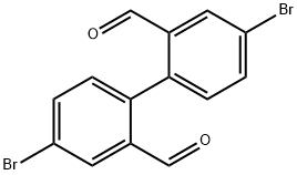 [1,1'-Biphenyl]-2,2'-dicarboxaldehyde, 4,4'-dibromo- Structure