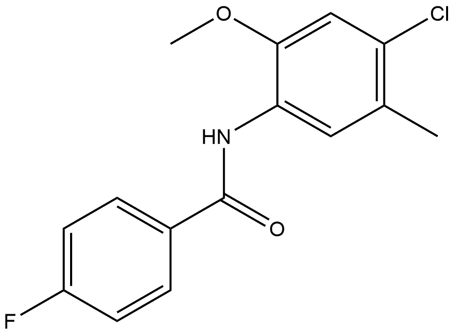 N-(4-Chloro-2-methoxy-5-methylphenyl)-4-fluorobenzamide Structure