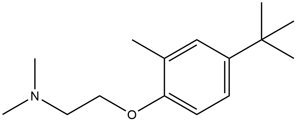 2-[4-(1,1-Dimethylethyl)-2-methylphenoxy]-N,N-dimethylethanamine Structure