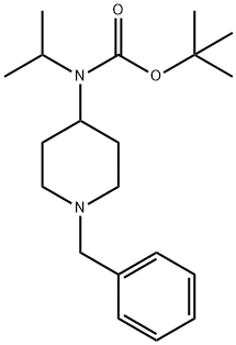 Carbamic acid, (1-methylethyl)[1-(phenylmethyl)-4-piperidinyl]-, 1,1-dimethylethyl ester (9CI) 구조식 이미지