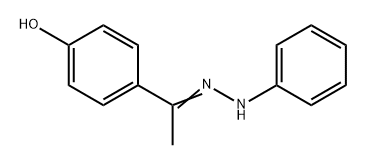 Ethanone, 1-(4-hydroxyphenyl)-, 2-phenylhydrazone 구조식 이미지