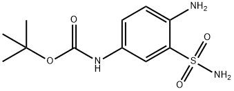 Carbamic acid, N-[4-amino-3-(aminosulfonyl)phenyl]-, 1,1-dimethylethyl ester Structure