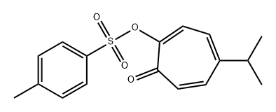 2,4,6-Cycloheptatrien-1-one, 5-(1-methylethyl)-2-[[(4-methylphenyl)sulfonyl]oxy]- Structure