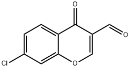 4H-1-Benzopyran-3-carboxaldehyde, 7-chloro-4-oxo- Structure