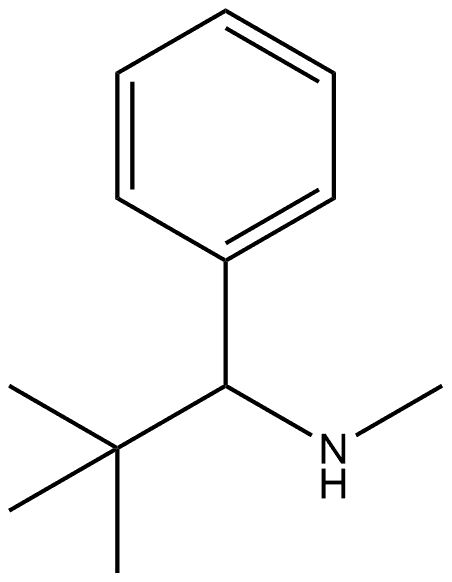 Benzenemethanamine, α-(1,1-dimethylethyl)-N-methyl- Structure