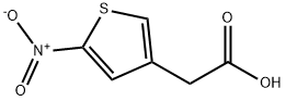 3-Thiopheneacetic acid, 5-nitro- 구조식 이미지