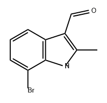 1H-Indole-3-carboxaldehyde, 7-bromo-2-methyl- Structure