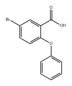 Benzoic acid, 5-bromo-2-phenoxy- Structure