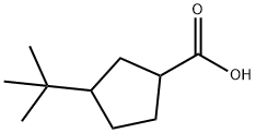 Cyclopentanecarboxylic acid, 3-(1,1-dimethylethyl)- Structure