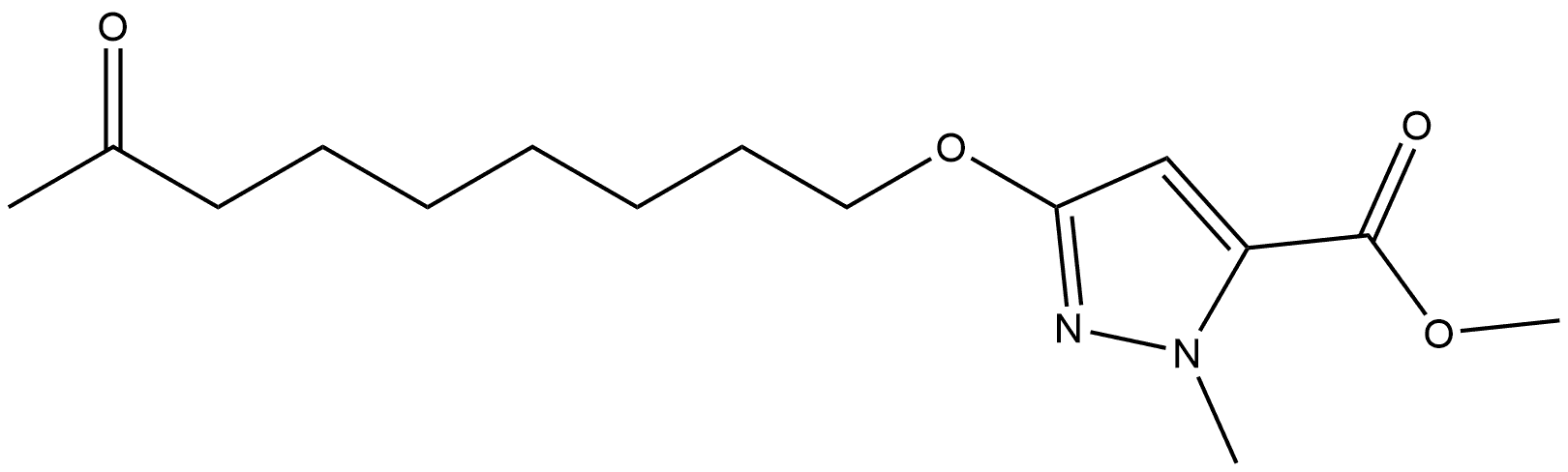 methyl 1-methyl-3-[(8-oxononyl)oxy]-1H-pyrazole-5-carboxylate Structure