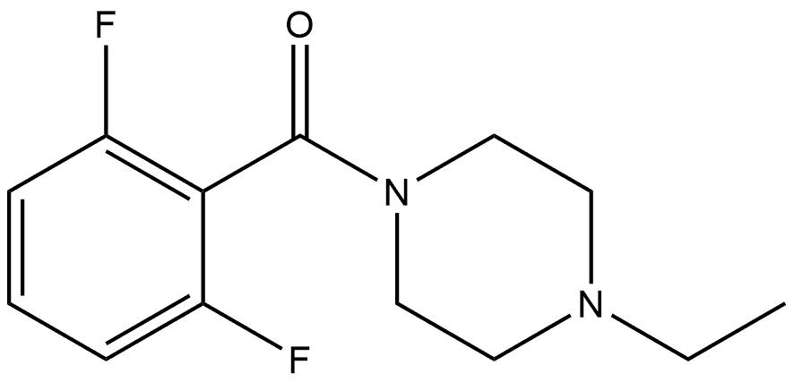 (2,6-Difluorophenyl)(4-ethyl-1-piperazinyl)methanone Structure