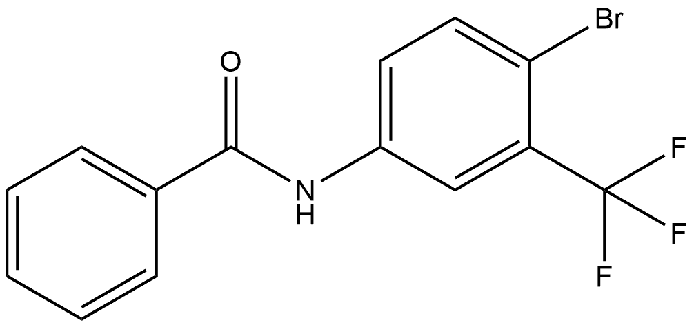 N-[4-Bromo-3-(trifluoromethyl)phenyl]benzamide Structure