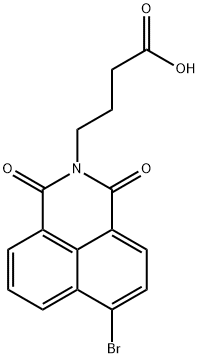 1H-Benz[de]isoquinoline-2(3H)-butanoic acid, 6-bromo-1,3-dioxo- 구조식 이미지