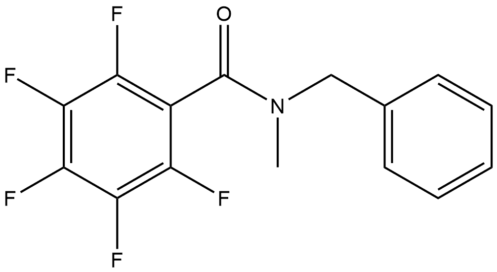 2,3,4,5,6-Pentafluoro-N-methyl-N-(phenylmethyl)benzamide Structure