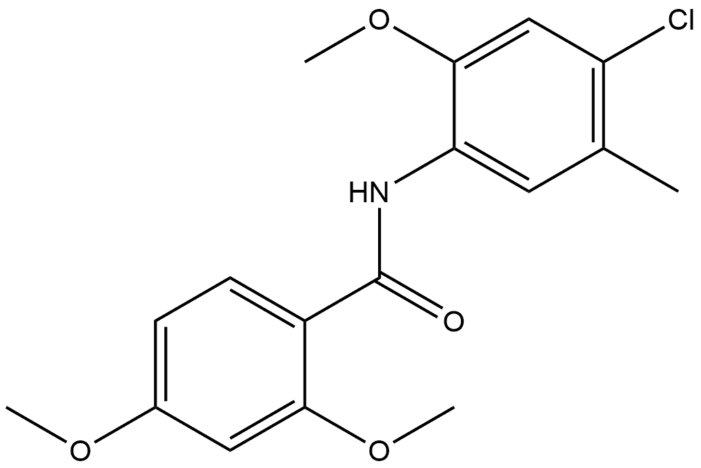 N-(4-Chloro-2-methoxy-5-methylphenyl)-2,4-dimethoxybenzamide Structure