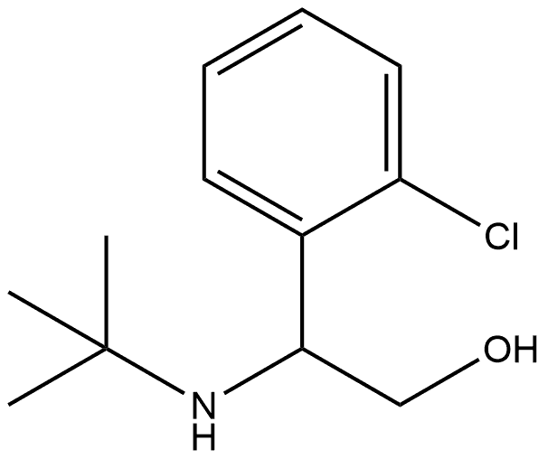 (2-Chlorophenyl)-1-tert-butylamino-2-ethanol Structure