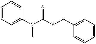 Carbamodithioic acid, methylphenyl-, phenylmethyl ester (9CI) Structure