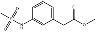 Benzeneacetic acid, 3-[(methylsulfonyl)amino]-, methyl ester Structure