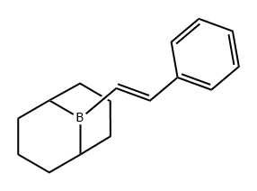 9-Borabicyclo[3.3.1]nonane, 9-[(1E)-2-phenylethenyl]- Structure