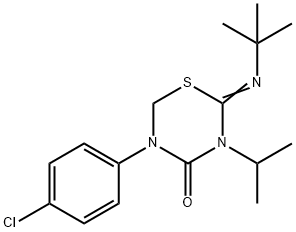 2-tert-Butylimino-5-(4-chloro-phenyl)-3-isopropyl-[1,3,5]thiadiazinan-4-one Structure