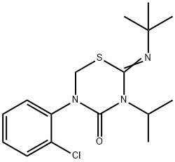 2-tert-Butylimino-5-(2-chloro-phenyl)-3-isopropyl-[1,3,5]thiadiazinan-4-one Structure