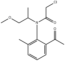 N-(2-Acetyl-6-methylphenyl)-2-chloro-N-(2-methoxy-1-methylethyl)acetamide Structure