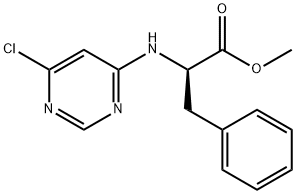 D-Phenylalanine, N-(6-chloro-4-pyrimidinyl)-, methyl ester Structure