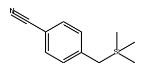 Benzonitrile, 4-[(trimethylsilyl)methyl]- 구조식 이미지