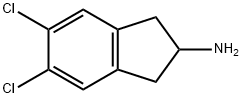 1H-Inden-2-amine, 5,6-dichloro-2,3-dihydro- 구조식 이미지