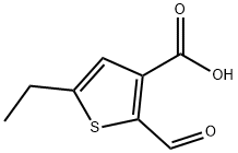 5-ethyl-2-formylthiophene-3-carboxylic acid Structure