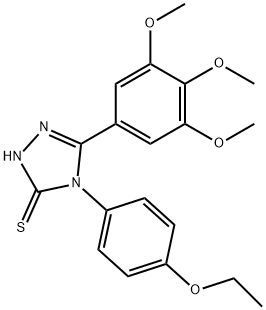 3H-1,2,4-Triazole-3-thione, 4-(4-ethoxyphenyl)-2,4-dihydro-5-(3,4,5-trimethoxyphenyl)- Structure