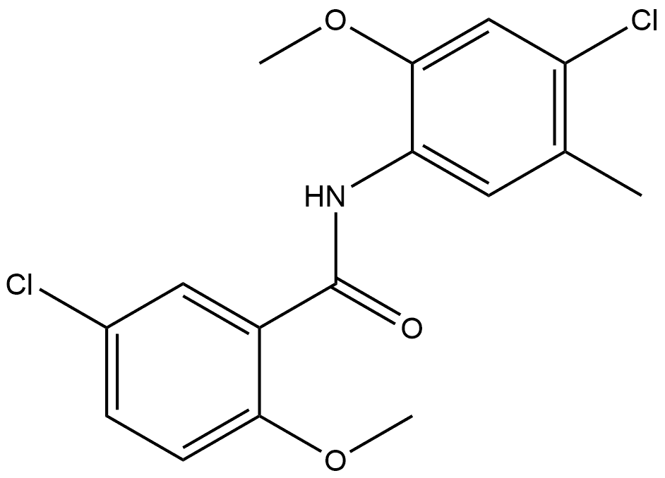 5-Chloro-N-(4-chloro-2-methoxy-5-methylphenyl)-2-methoxybenzamide Structure