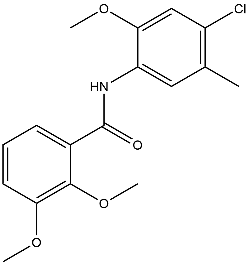 N-(4-Chloro-2-methoxy-5-methylphenyl)-2,3-dimethoxybenzamide Structure