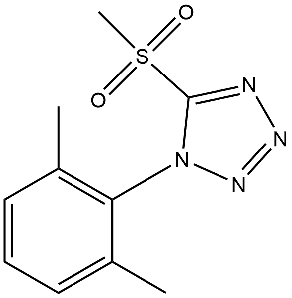 1-(2,6-Dimethylphenyl)-5-(methylsulfonyl)-1H-tetrazole 구조식 이미지