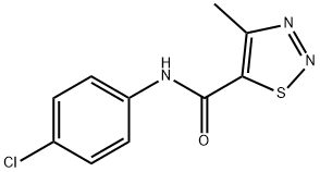 N-(4-chlorophenyl)-4-methyl-1,2,3-thiadiazole-5-carboxamide Structure