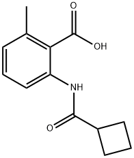 Benzoic acid, 2-[(cyclobutylcarbonyl)amino]-6-methyl- Structure