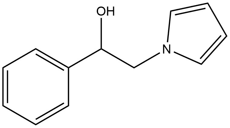 1-phenyl-2-(1{H}-pyrrol-1-yl)ethanol Structure