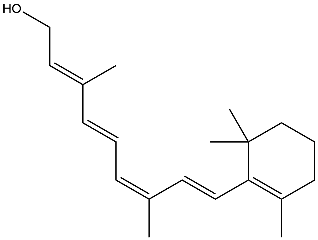 Retinol, (9-cis,15-cis)- (9CI) Structure