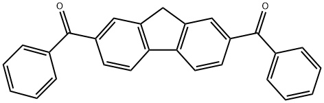 Methanone, 1,1'-(9H-fluorene-2,7-diyl)bis[1-phenyl- Structure