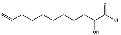 10-Undecenoic acid, 2-hydroxy- 구조식 이미지
