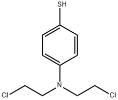 Benzenethiol, 4-[bis(2-chloroethyl)amino]- Structure