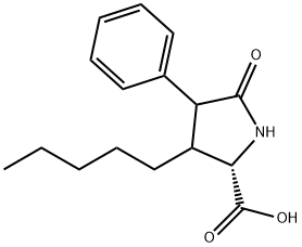 2-Pyrrolidinecarboxylic acid, 5-oxo-3-pentyl-4-phenyl- Structure