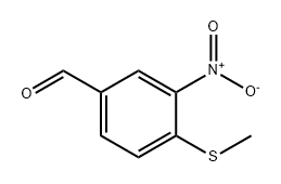 Benzaldehyde, 4-(methylthio)-3-nitro- Structure