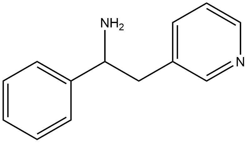 3-Pyridineethanamine, α-phenyl- Structure