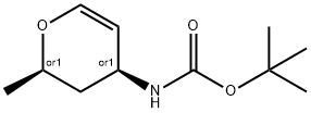 Carbamic acid, [(2R,4S)-3,4-dihydro-2-methyl-2H-pyran-4-yl]-, 1,1- Structure