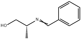 1-Propanol, 2-[(phenylmethylene)amino]-, (2R)- Structure